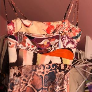 Roberto Cavalli silk multiprint dress